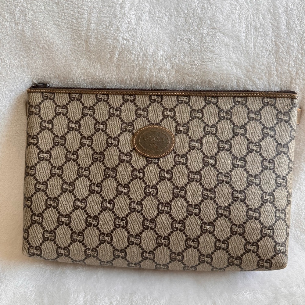Vintage Gucci Plus Monogram Pouch
